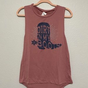 Jon Pardi “dirt on my boots” tank